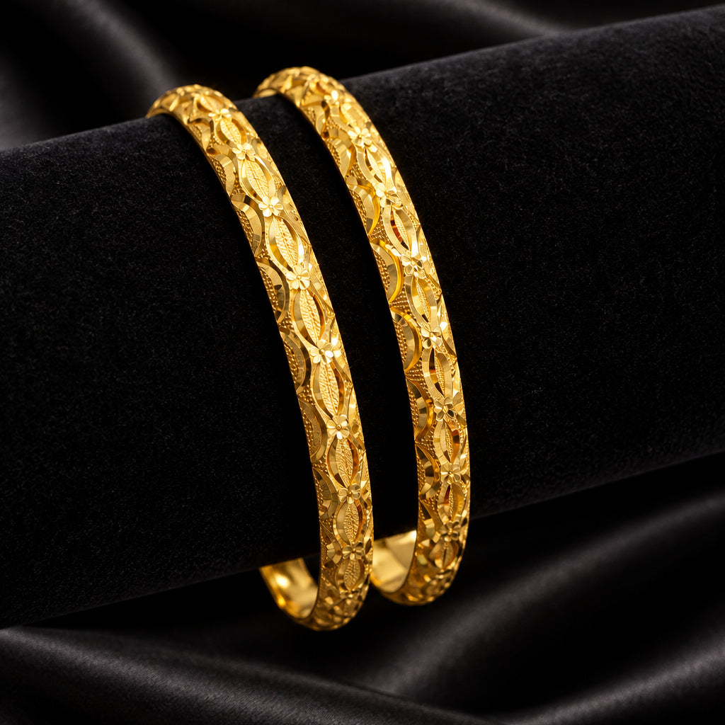 Adila Gold Bangles (2PC)