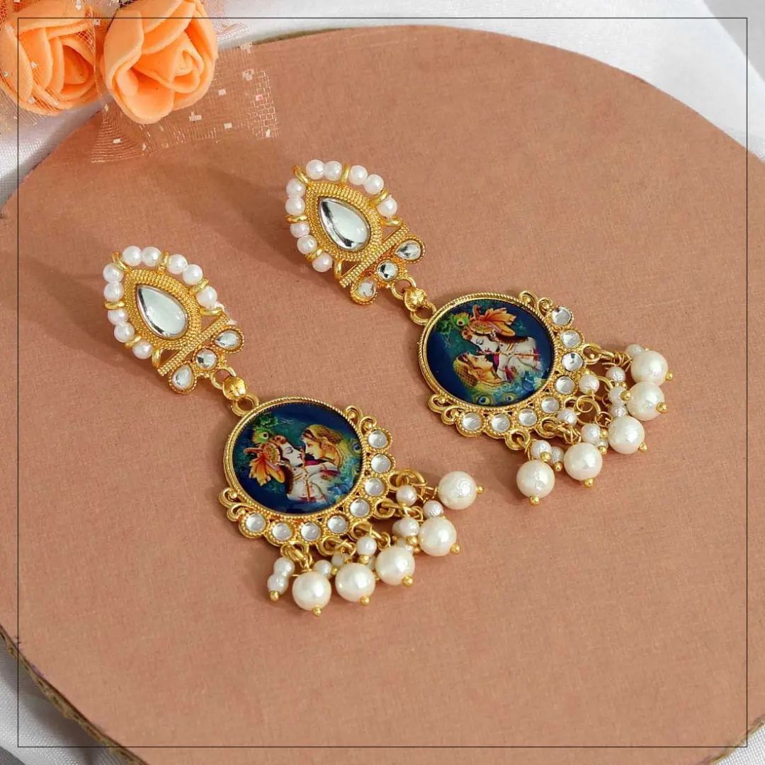 Radha Krishna Earrings
