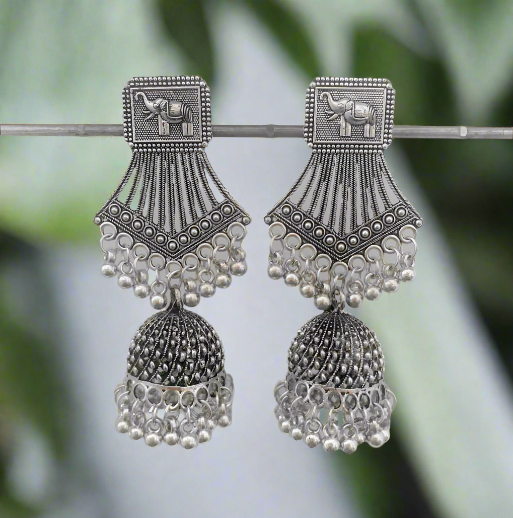 Haathi Long Earrings