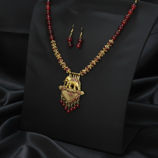 Shubha Haathi Necklace Set