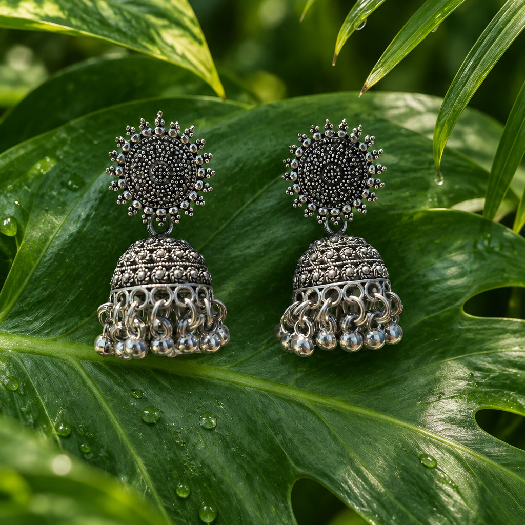Bandana Jhumka Earrings
