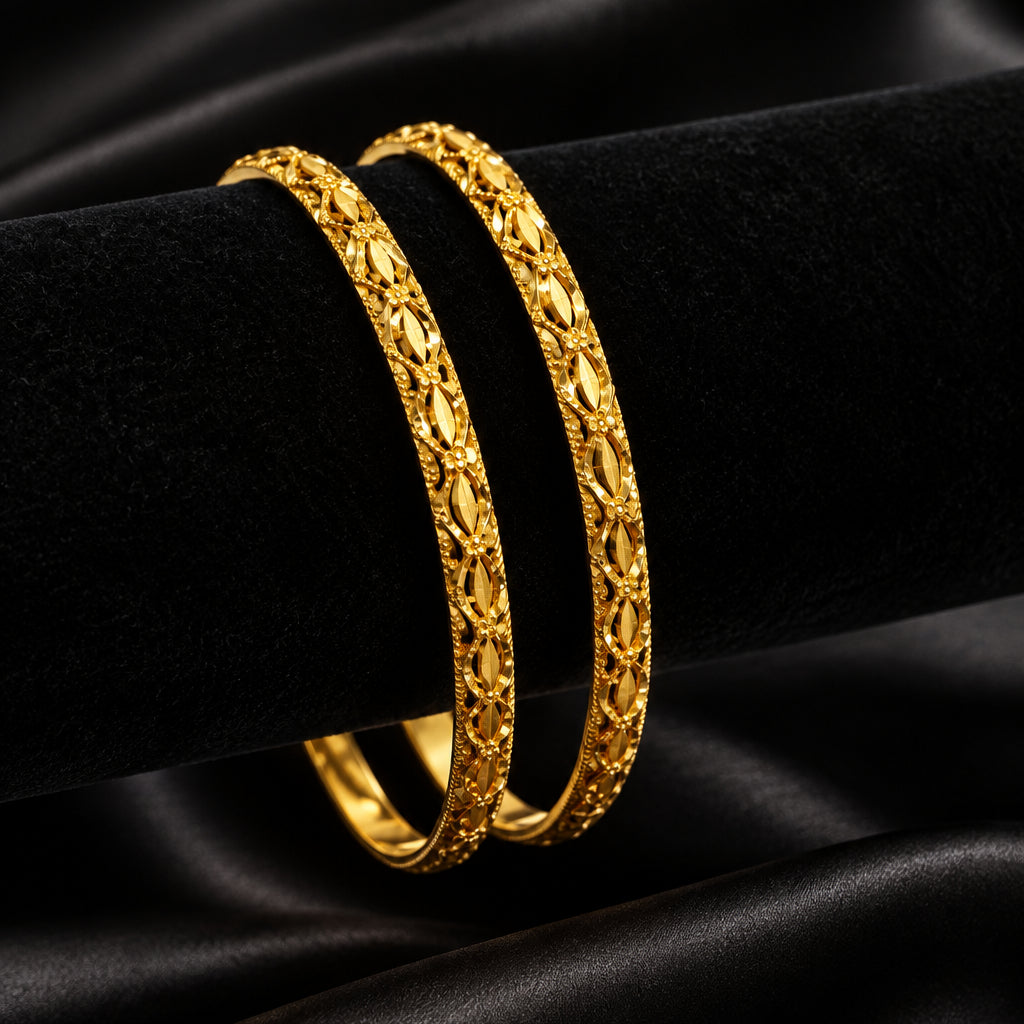 Heral Gold Bangles (2PC)