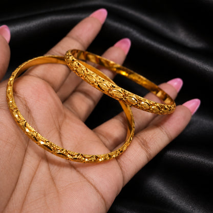 Heral Gold Bangles (2PC)