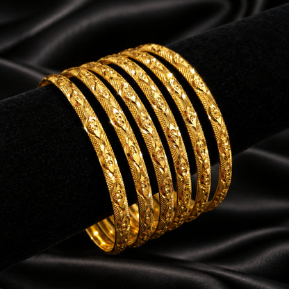 Oja Gold Bangles (2PC)