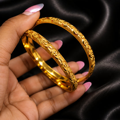 Oja Gold Bangles (2PC)