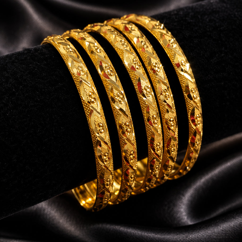 Faloni Gold Bangles (2PC)