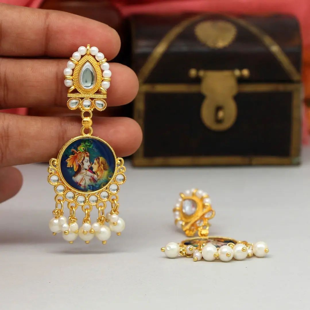 Radha Krishna Earrings