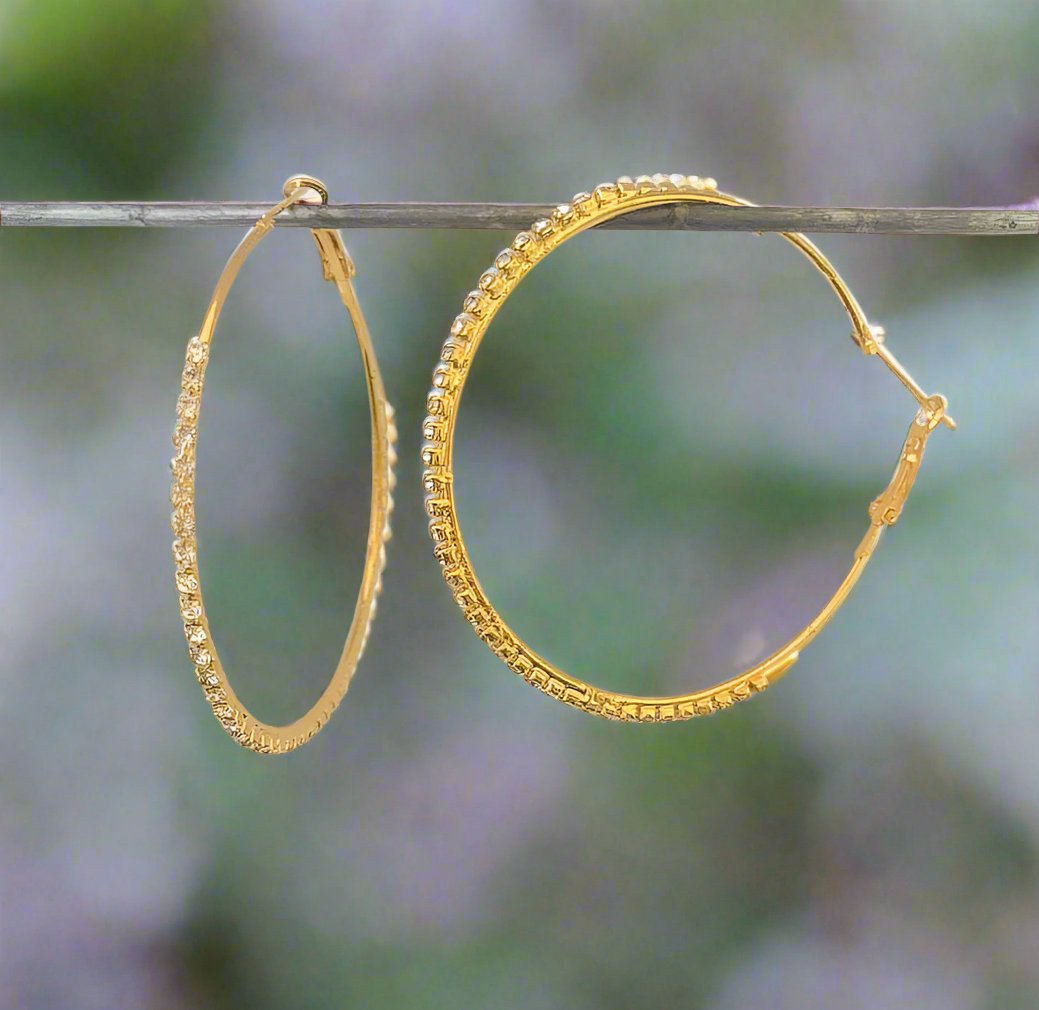 Crystal Hoop Earrings