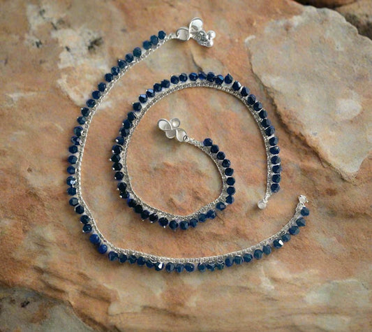 Black Bead Anklets